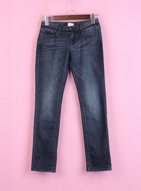 【徐08】坚系列80JCWD582女春秋低腰显瘦直筒蓝色修身牛仔裤子