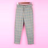 徐08 百系列BT118309库存女春秋冬季 休闲裤 通勤格纹裤 子