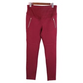 剪标女春秋酒红可调腰孕妇裤 100SYMM155瑕疵 徐08 十月系列