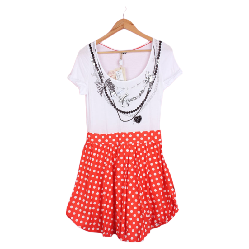 波点可爱时尚生活连衣裙