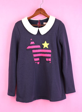 【徐08】104SYMM047上新库存剪标女春秋圆领长袖薄绒孕妇T恤上衣