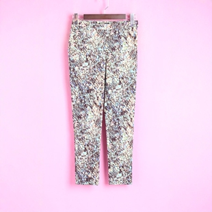 女士印花中腰休闲长裤 Q系列QUA147927库存春秋季 徐08