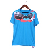 蓝T恤上衣 品牌折扣夏家居服圆领短袖 徐07 哥系列79GDMW053男装