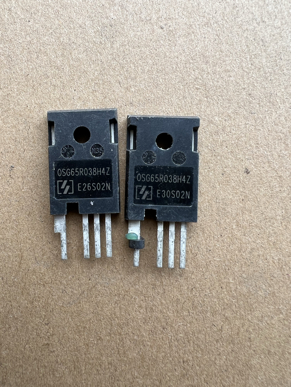 OSG65R038H4Z OSG65R038HZ 80A650V大功率场效应管 四脚拆机原字