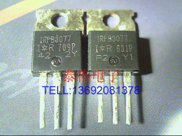 进口拆机 IR产大电流场效应管 IRFB3077 (210A 75V)正宗进口
