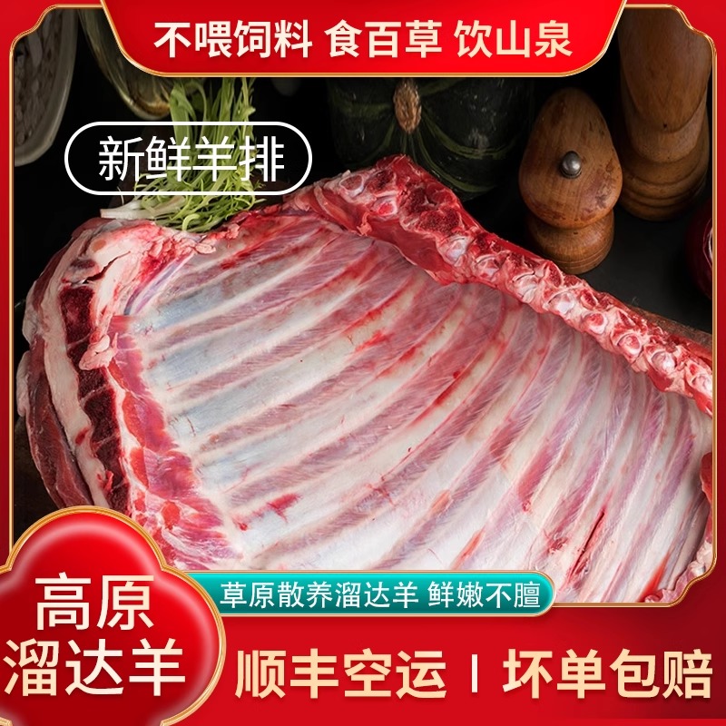 青海新鲜羊排草原散养高原羊肉