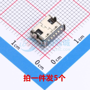 USB母座 6P Type-C连接器 全新 TYPEC-250Y-BRP6L68 卧贴SMD