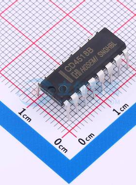 计数器/分频器 CD4518BE DIP-16 原装正品