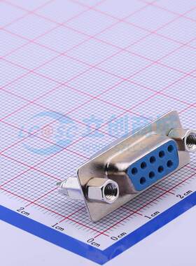 D-Sub连接器 DS1034-09FUNSi44 直插 2排 9P DB9 母座 立式
