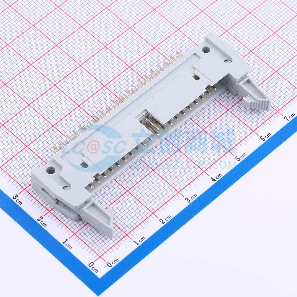 IDC刺破式连接器 3210-40SG0GLA1 插件,P=2.54mm 2*20P 牛角扣40P