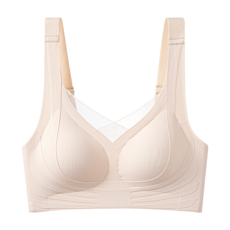 乳腺术后专用文胸领口性感网纱舒适遮痕不紧勒无痕无钢圈义乳内衣
