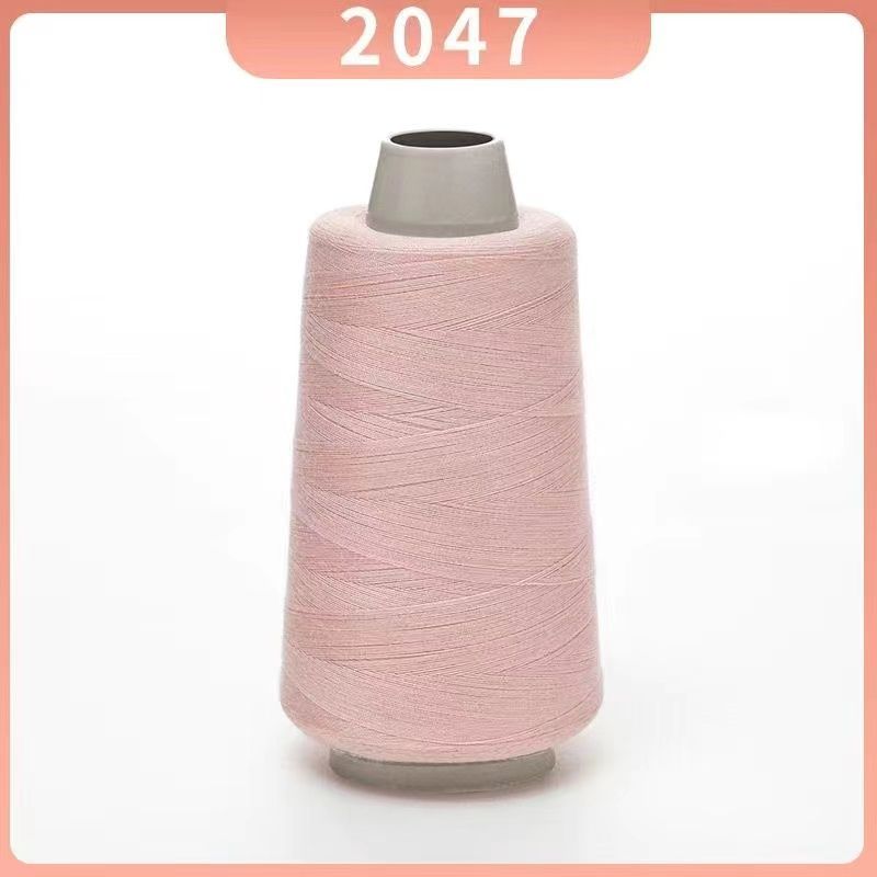 水粉色缝纫细线家用402涤纶老式缝纫机线手工粉色缝衣平车线大卷