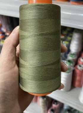 中军绿色色缝纫细线家用402涤纶老式缝纫机手工缝衣平车线大卷