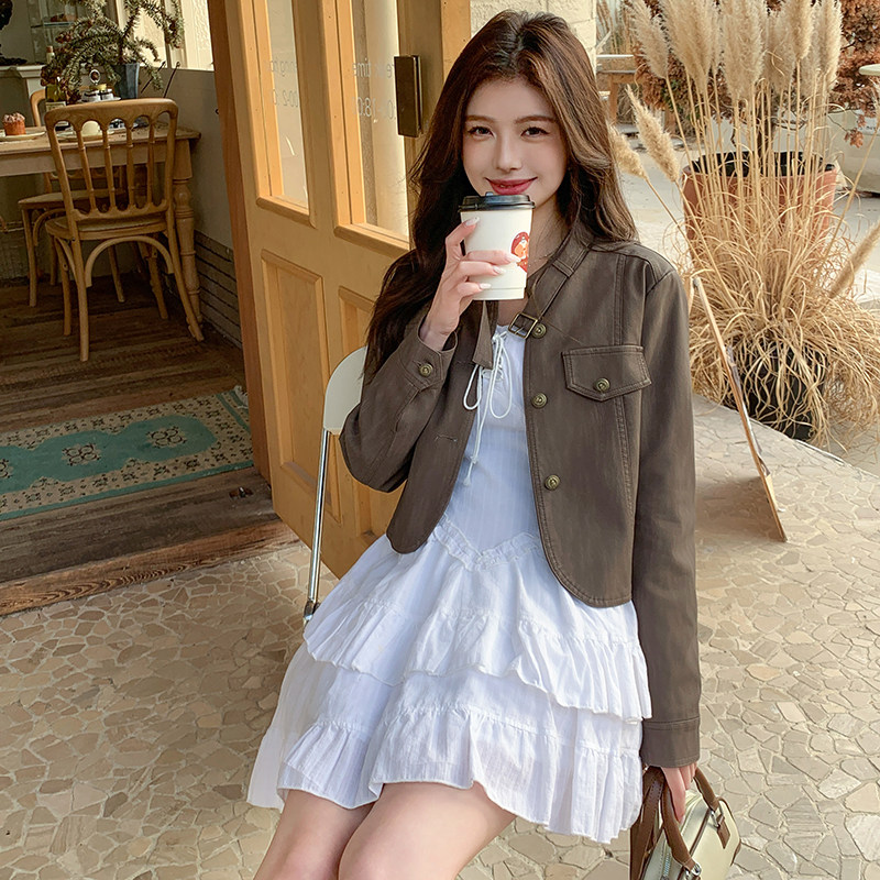 现货春秋pu皮衣夹克机车风外套2406P135控198,女装皮衣,艾青服饰