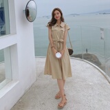 现货连衣裙女夏新款赫本风气质显瘦中裙165158P95控148，女装连衣裙，艾青服饰