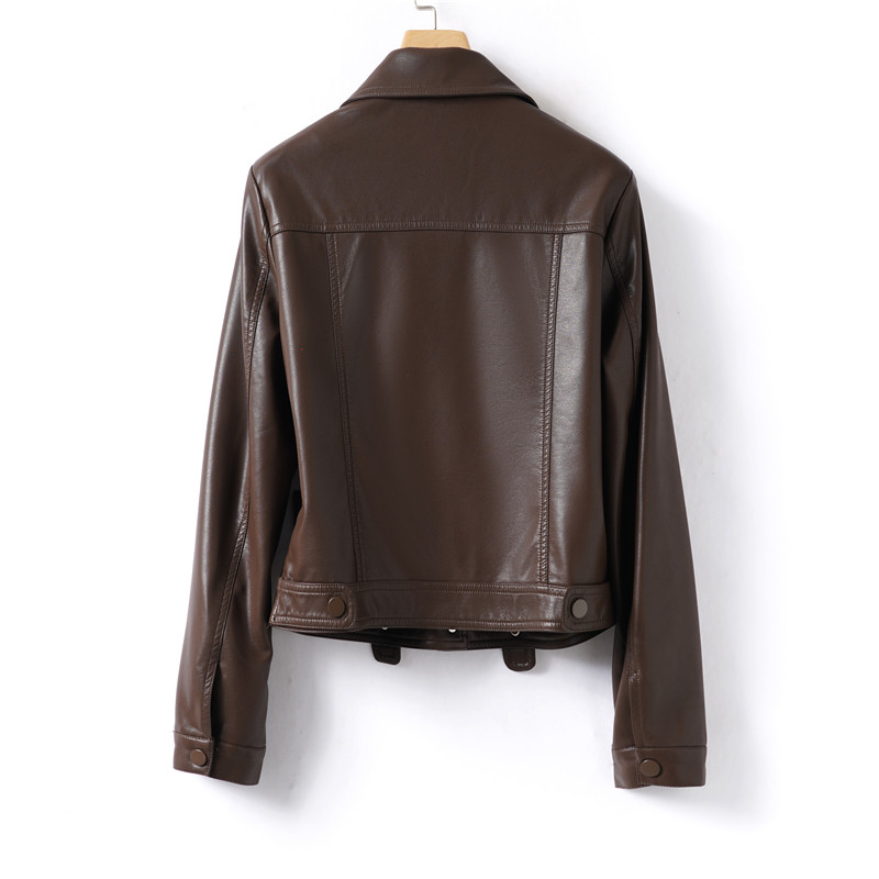 现货pu夹克机车风皮衣外套19832绒P140控198,女装皮衣,艾青服饰
