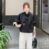 【】现货2026秋新款复古宽松皮衣外套1536603P150K218，女装皮衣，艾青服饰