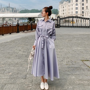 现货 工装风衣连衣裙女新品chic气质长裙 806P120严控168图片