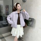 2026新款现货韩版皮衣外套1535204P155K248，女装皮衣，艾青服饰