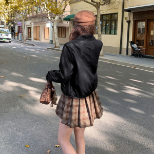 现货 加棉  PU皮外套加绒保暖棉服潮153 6653P155K228图片