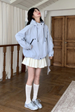 新品现货糖果色连帽冲锋衣1532612P145K198，女装短外套，艾青服饰