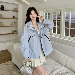新品 现货 糖果色连帽冲锋衣153 2612P145K198图片