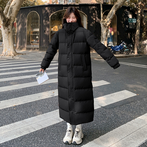 新款现货 有买家秀 长款90绒大被子羽绒服帽子可脱2486P365K548，女装羽绒服，艾青服饰