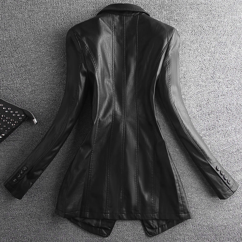 平卖爆，皮夹克小西装皮衣时髦1608900P130控198,女装皮衣,艾青服饰