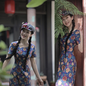 五折 此岸歌声 衣露申女郎 回馈 原创设计店 盛夏长旗袍