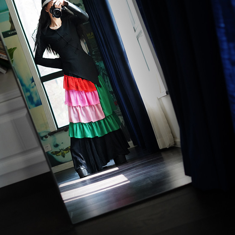 此岸歌声*黑色罗马布不规则盘扣上衣   鹿鸣（售完即止）,女装/女士精品,上衣,淘宝优惠券,粉丝福利购,淘宝优惠卷