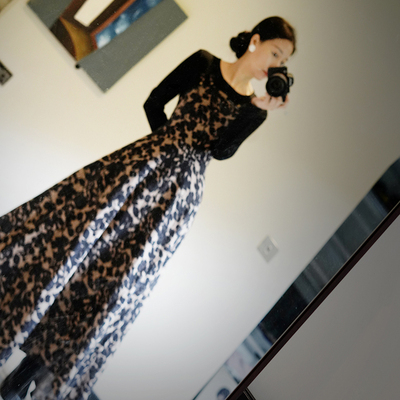 此岸歌声原创春秋款连衣裙