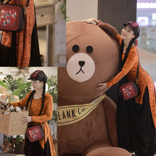 此岸歌声*原创设计店-拼色不规则袍子 黑弦琴（回馈，五折）