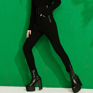 此岸歌声*原创设计店-黑色加绒可单穿的打底裤 Dance(售完即止