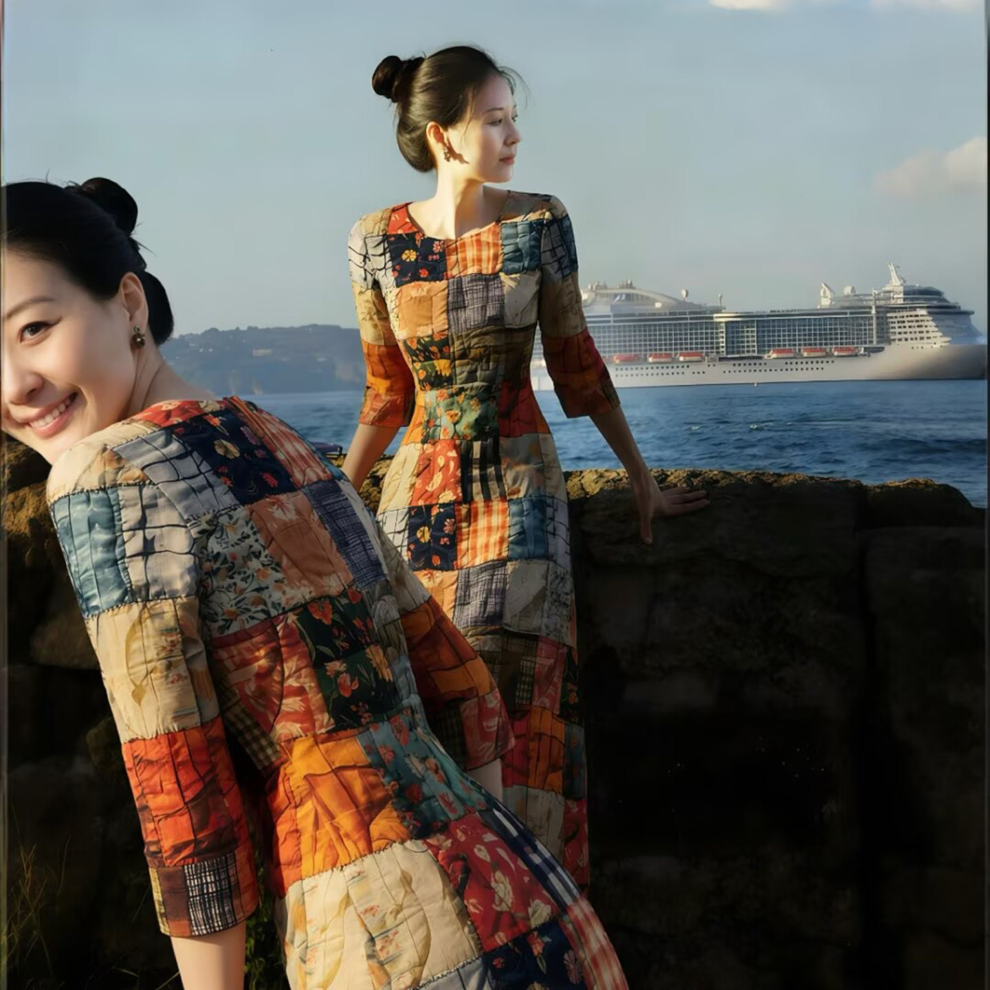 此岸歌声*原创-拼布风改良小袍子  这里的春天寂静（特特惠）