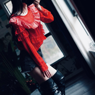 此岸歌声*原创-个人趣味，私享小众  半透明红纱衣（售完即止）