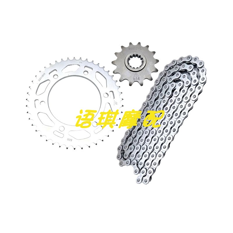 贝纳利金鹏552X辐条轮大小飞套链