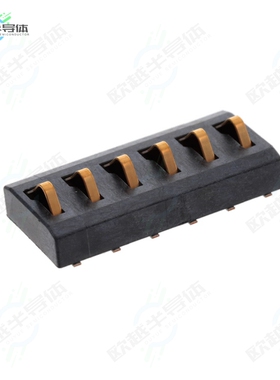 9155006401006[连接器CONN SPRING BATTERY 6POS SMD]