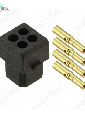 M80-8440445[连接器CONN RCPT 4P CRIMP 24-28AWG GOLD]