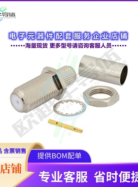 PE44324[连接器75 Ohm F Female Bulkhead Mount C]