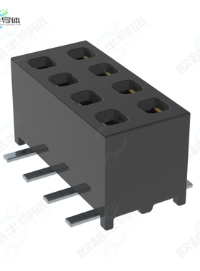 MMS-104-02-SM-DV-K-TR[连接器CONN RCPT 8POS 0.079 GOLD SMD]