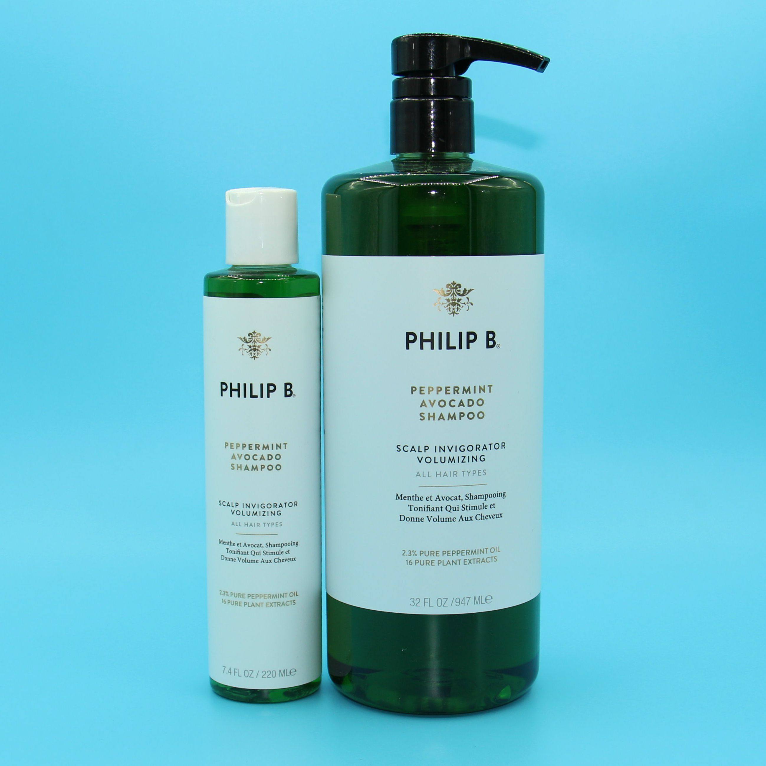 菲利普bphilip b 薄荷鳄梨丰盈澄净洗发水220/947ml酪梨 控油蓬松