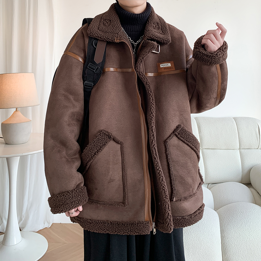 港风外套冬季大码羊羔毛棉服潮男加厚棉衣A029A2905P118控168，男装棉衣，电商A029A