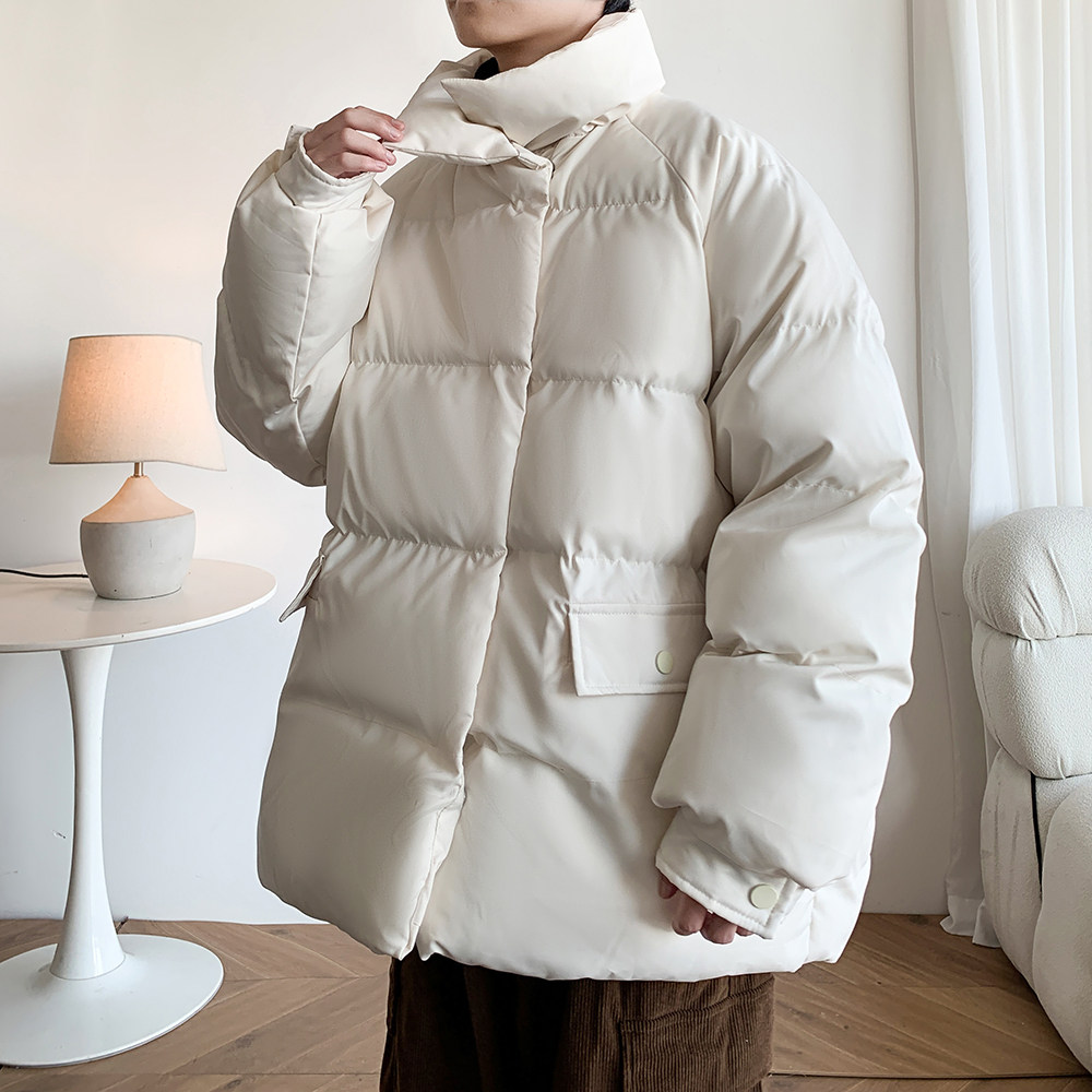港风内景休闲纯色棉服小清新外套棉袄 男加厚棉衣 2908 P105控148图片