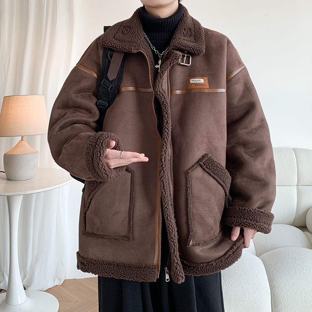 港风外套冬季大码羊羔毛棉服潮男加厚棉衣A029A 2905 P118控168，男装棉衣，电商A029A
