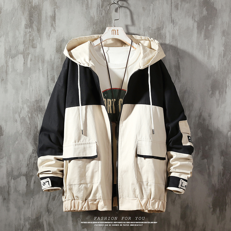 Hang Pai clay spring and autumn color matching youth jacket