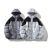 保暖外套棉袄连帽港风棉服青年男帅气宽松棉衣6678P118控168，男装棉衣，电商A029A