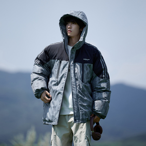 加厚外套棉袄 冬款连帽流行棉服 男拼色炸街棉衣 6678 P118控168图片