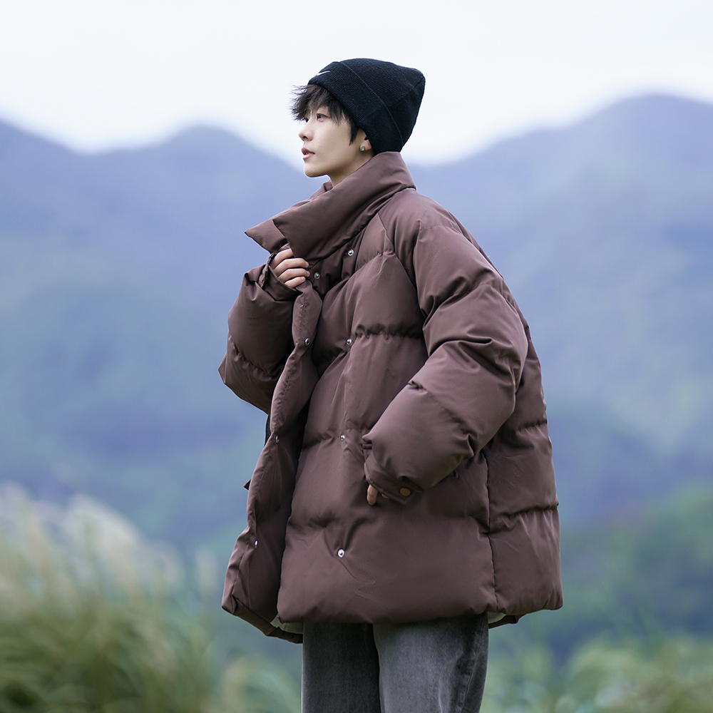 相机少年感棉服纯色外套潮牌棉袄男装加厚棉衣2908P105控148，男装棉衣，电商A029A