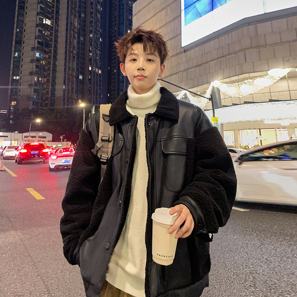 外景拼接加厚绒外套大码保暖棉袄男宽松棉衣6681P118控168,男装棉衣,电商A029A