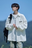 相机片2025宽松长袖衬衫港风秋季男纯色衬衣666P48控68，男装衬衫，电商A029A